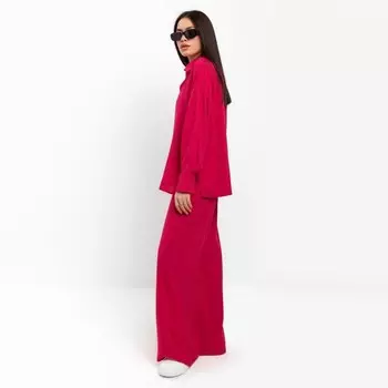 Костюм женский (рубашка и брюки) MIST р. 48, розовый