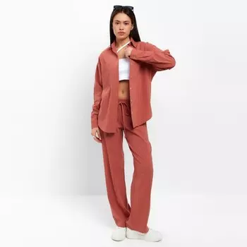 Костюм женский (рубашка и брюки) MIST р. 48-50, коралловый
