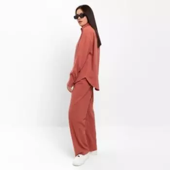 Костюм женский (рубашка и брюки) MIST р. 52-54, коралловый