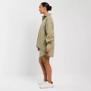 Костюм женский (рубашка, шорты) MINAKU: Oversize цвет зелёный, размер 48