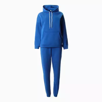 Костюм женский с начёсом (джемпер, брюки), размер 52, синий