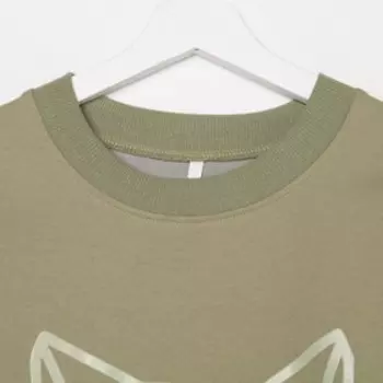 Костюм женский (свитшот, брюки), цвет хаки, размер 56