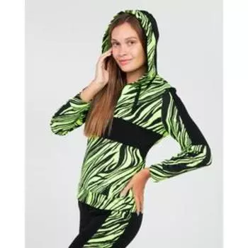 Костюм женский (свитшот, брюки), цвет салатовый, размер 48