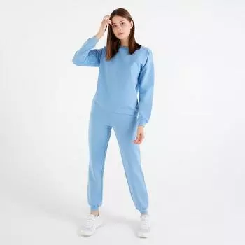 Костюм женский (свитшот, брюки) MINAKU: Casual Collection, размер 46, голубой