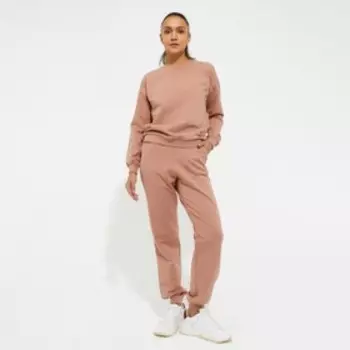 Костюм женский (свитшот, брюки) MINAKU: Casual Collection цвет песочный, р-р 42