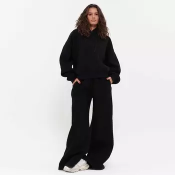 Костюм женский (толстовка/брюки) НАЧЁС, цвет черный, р-р M (44-46)