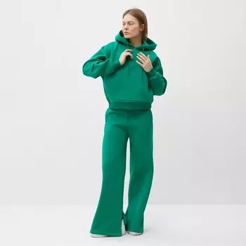 Костюм женский (толстовка/брюки) НАЧЁС, цвет темно-зеленый, р-р S (42-44)