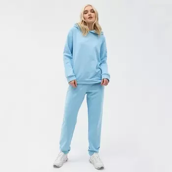 Костюм женский (толстовка, брюки) MIST, размер 48-50, голубой