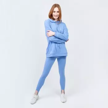 Костюм женский (толстовка, легинсы), размер 44, голубой