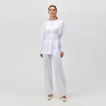 Костюм женский (туника, брюки) MINAKU: Casual Collection, размер 42, белый