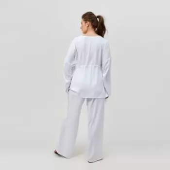 Костюм женский (туника, брюки) MINAKU: Casual Collection, размер 54, белый
