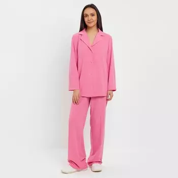 Костюм женский (жакет, брюки) MINAKU: Green trend, размер 46, ярко-розовый