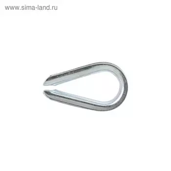 Коуш для стальных канатов, DIN 6899А, цинк, 3 мм, в упаковке 400 шт.