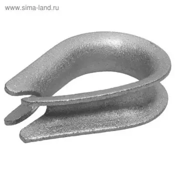 Коуш "ЗУБР" DIN 6899, 10 мм, цинк, 20 шт.