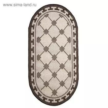 Ковер «Циновка», овал 80х150 см