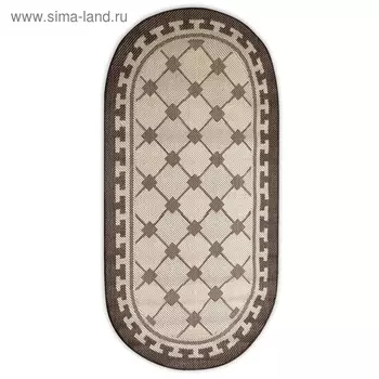 Ковер «Циновка», овальный, 100х200 см
