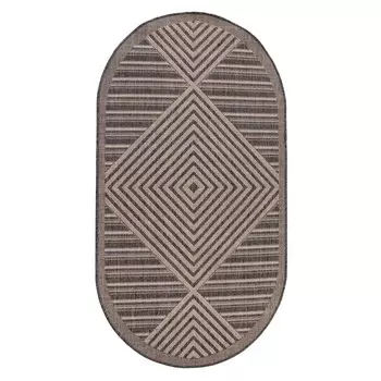 Ковер Циновка овальный 80х150см, e4254/c4o/19, джут ПП100%