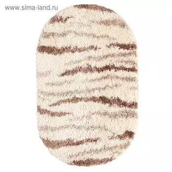 Ковер Фризе «Шегги», овал 80х150 см