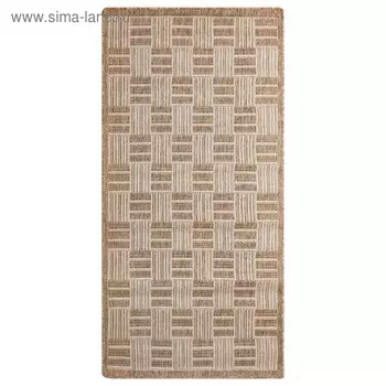 Ковер Эко прямоугольный 60*110 см, 7917/23, ПП 100%, джут