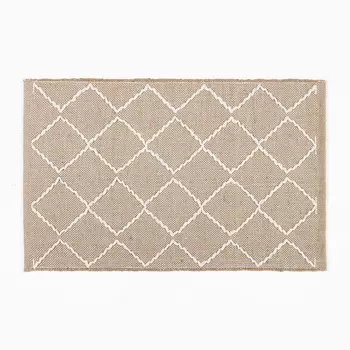 Ковер Этель "Эко" 60*90см, 5%хлопок/ 95% джут, 1250 гр/м2