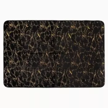 Ковер Этель "Тиснение" цвет чёрный 100*150 см, 500/м2