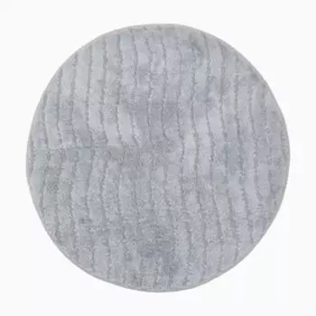 Ковер «Этель Waves», =100 см, серый, хлопок 70%, 1500 г/м