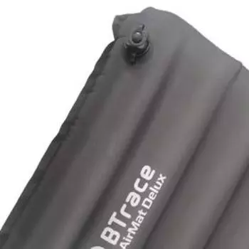 Ковер надувной утеплённый BTrace AirMat Delux,193х59х9 см, с насосом, цвет серый