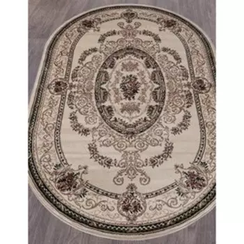 Ковер овальный COLIZEY D058, размер 80x150 см, цвет green