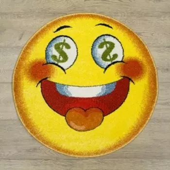 Ковер овальный «Фэнси», размер 75x75 см