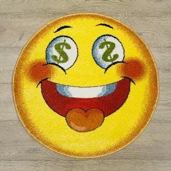 Ковер овальный «Фэнси», размер 75x75 см