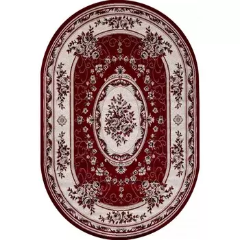 Ковер овальный GAVANA 5444, размер 80x150 см, цвет red