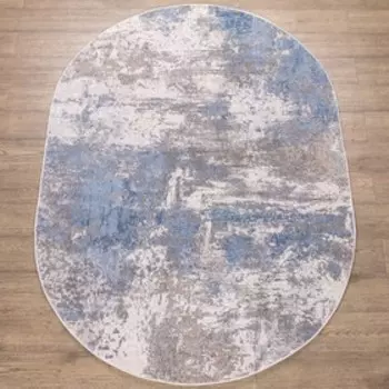 Ковер овальный Kalahari, размер 80x150 см (W9734_CREAM / L.BLUE)