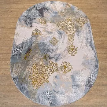 Ковер овальный «Каскад», размер 80x150 см