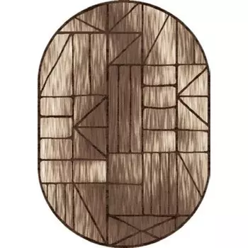 Ковёр овальный «Лайла де Люкс», размер 150х300 см