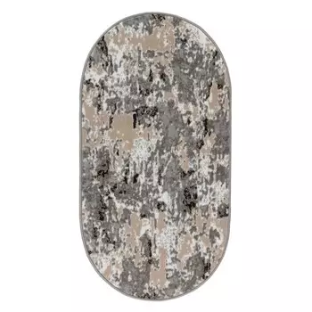 Ковер овальный, размер 80х150 см, ПП 100%, джут