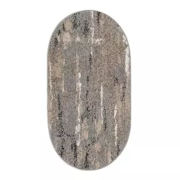 Ковер овальный, размер 80х150 см ПП 100%, джут