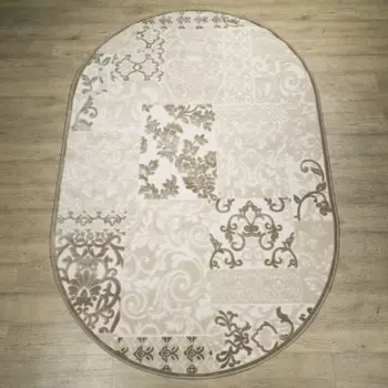Ковер овальный «Шенилл», размер 80x150 см