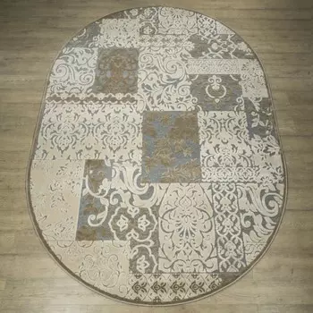 Ковер овальный «Шенилл», размер 80x150 см