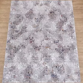 Ковер прямоугольный Color, размер 80x150 см (B991B_P_BEIGE / P_D_BLUE)