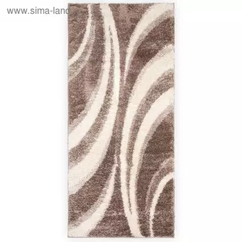 Ковер Шегги прямоугольный 100х200 см, 100% полипропилен, джут