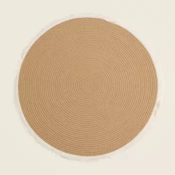 Ковер с бахромой круглый SL Home «Паджа», d=70 см