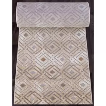 Ковёр дорожка Sigma 6266, размер 200x2500 см, цвет brown-beige