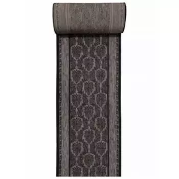 Ковёр дорожка Vegas S001, размер 120x3000 см, цвет d.gray-black