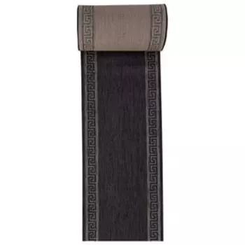 Ковёр дорожка Vegas S002, размер 100x3000 см, цвет black