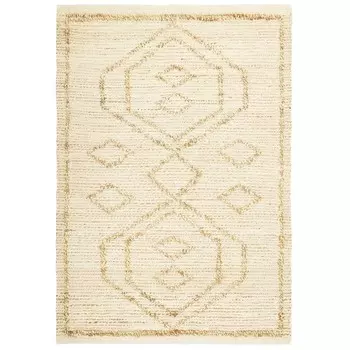 Ковёр из джута и переработанного хлопка Kolkata Ethnic, размер 200х300 см