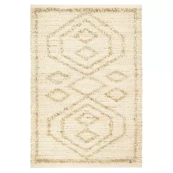 Ковёр из джута и переработанного хлопка Kolkata Ethnic, размер 120х180 см