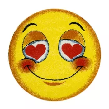 Ковёр круглый «Фэнси», размер 75x75 см