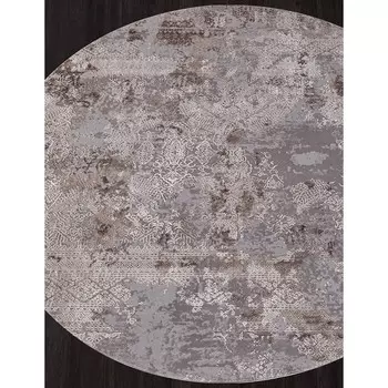 Ковёр круглый Karmen Hali Armina, размер 200x200 см, цвет grey/brown
