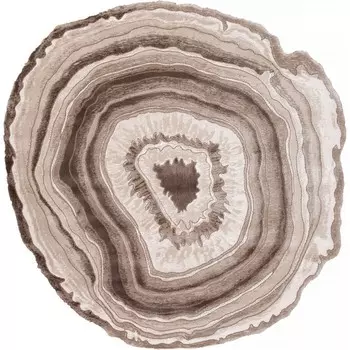 Ковёр круглый Karmen Hali Safir, размер 195x195 см, цвет brown/brown