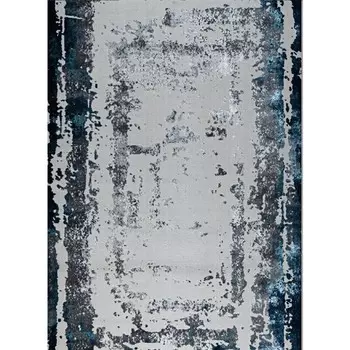 Ковёр круглый Kleopatra 36897J, размер 150x150 см, цвет blue fls/l.grey